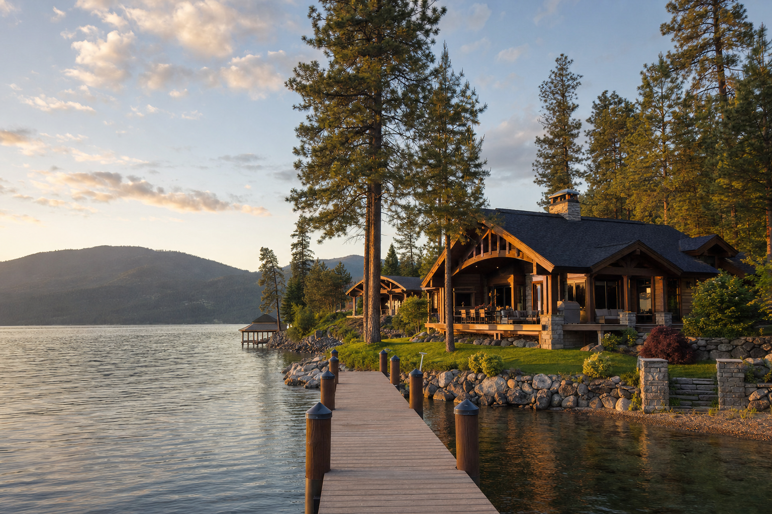 Lake Coeur D’Alene Homes with Private Docks